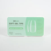 Soft Gel tips - Medium Coffin Large (Pre-limados) (550 unidades)