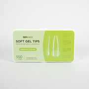 Soft Gel tips - Medium Coffin (Pre-limados) (550 unidades)