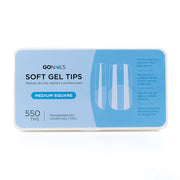 Soft Gel tips - Medium Square (Pre-limados) (550 unidades)