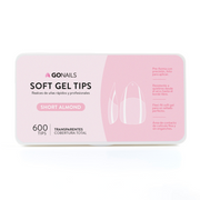 Soft Gel tips - Short Almond (Pre-limados) (600 unidades)