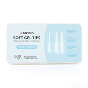 Soft Gel tips - Short Square (Pre-limados) (600 unidades)