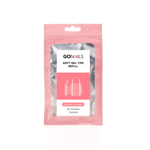Tips Soft Gel Individual Medium Almond #5
