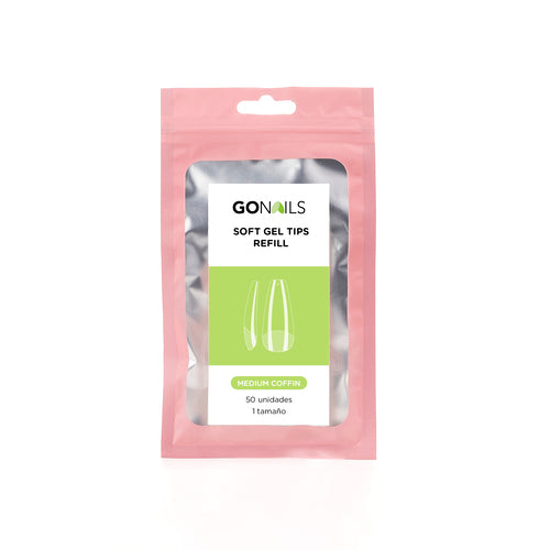 Tips Soft Gel Individual Medium Coffin JP203 #9