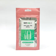 Tips Soft Gel Individual Medium Coffin Large #4