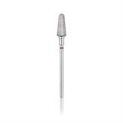 Fresa de carburo de tungsteno (cono redondeado) roja, L-14,0 mm, Ø6,0 mm