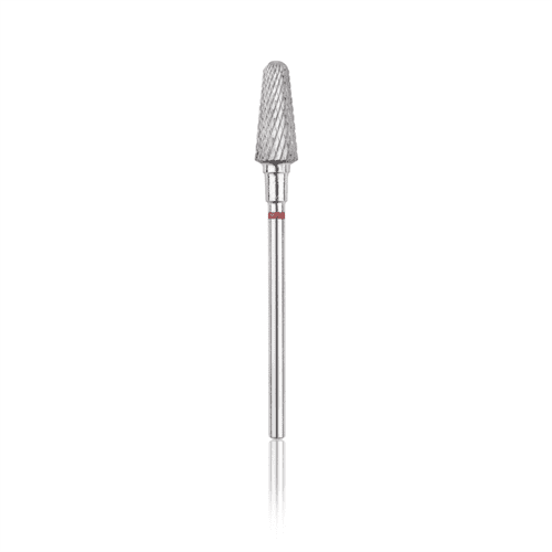 Fresa de carburo de tungsteno (cono redondeado) roja, L-14,0 mm, Ø6,0 mm