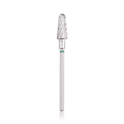 Fresa de carburo de tungsteno (cono redondeado) verde, L-14,0 - Ø6,0