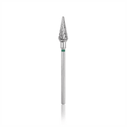 Fresa de carburo de tungsteno (cono) verde, L-14,0 mm, Ø6,0 mm