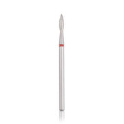 Fresa de diamante (capullo) roja pequeña, L- 10,0 mm, Ø2,3 mm