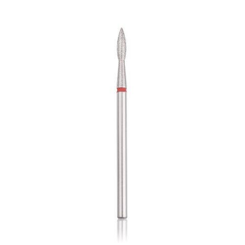 Fresa de diamante (capullo) roja pequeña, L- 10,0 mm, Ø2,3 mm