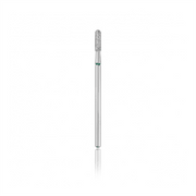 Fresa de diamante (cilindro redondeado) verde, L-8,0 mm, Ø2,3 mm