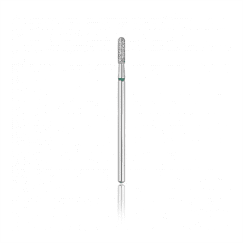 Fresa de diamante (cilindro redondeado) verde, L-8,0 mm, Ø2,3 mm