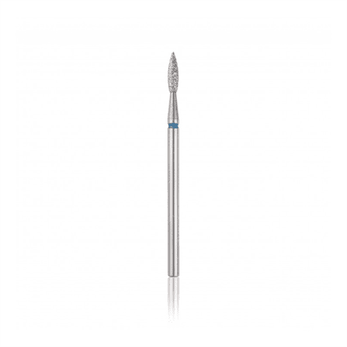 Fresa de diamante (flama) azul intenso, L- 8,0 mm, Ø2,1 mm
