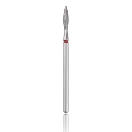 Fresa de diamante (flama) Safe Rojo, L- 8,0 mm, Ø2,1 mm