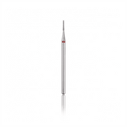 Fresa de diamante (frustum) roja, L-6,0 mm, Ø1,0 mm