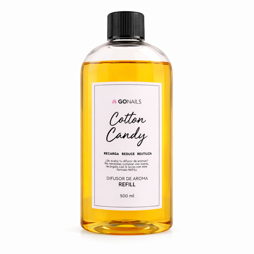 Refill Difusor de Aromas - Cotton Candy 500 ml - Refill Difusor de Aromas Go Nails Chile